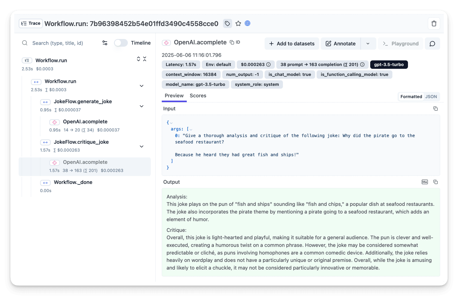 LlamaIndex Workflows trace example
