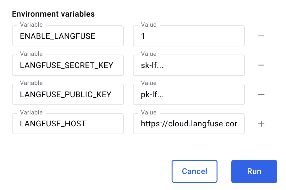 LobeChat env vars in Docker Desktop